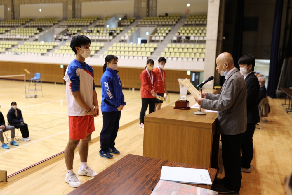 第9回全日本学生ミックスダブルス選手権大会 表彰式 @郡山総合体育館