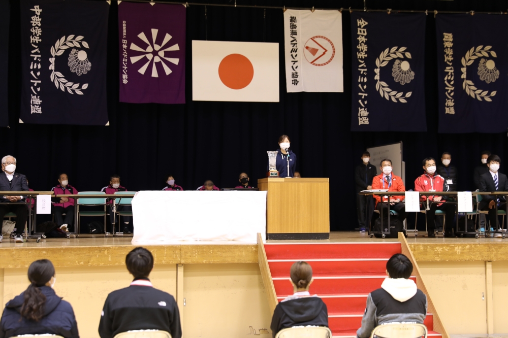 第9回全日本学生ミックスダブルス選手権大会 表彰式 @郡山総合体育館