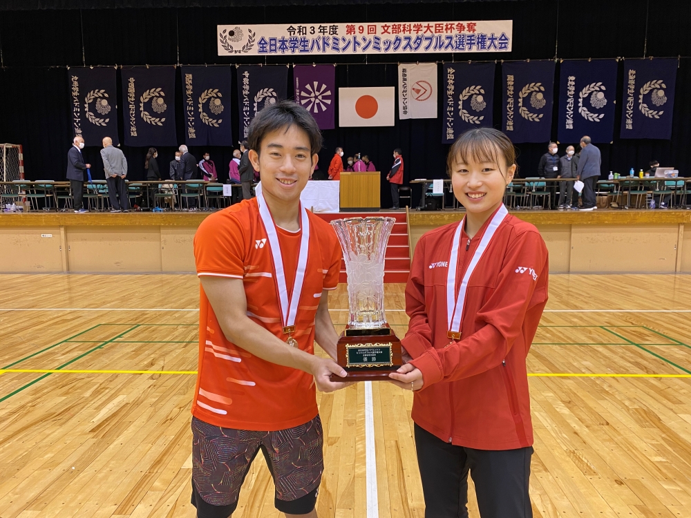 第9回全日本学生ミックスダブルス選手権大会 入賞者 @郡山総合体育館