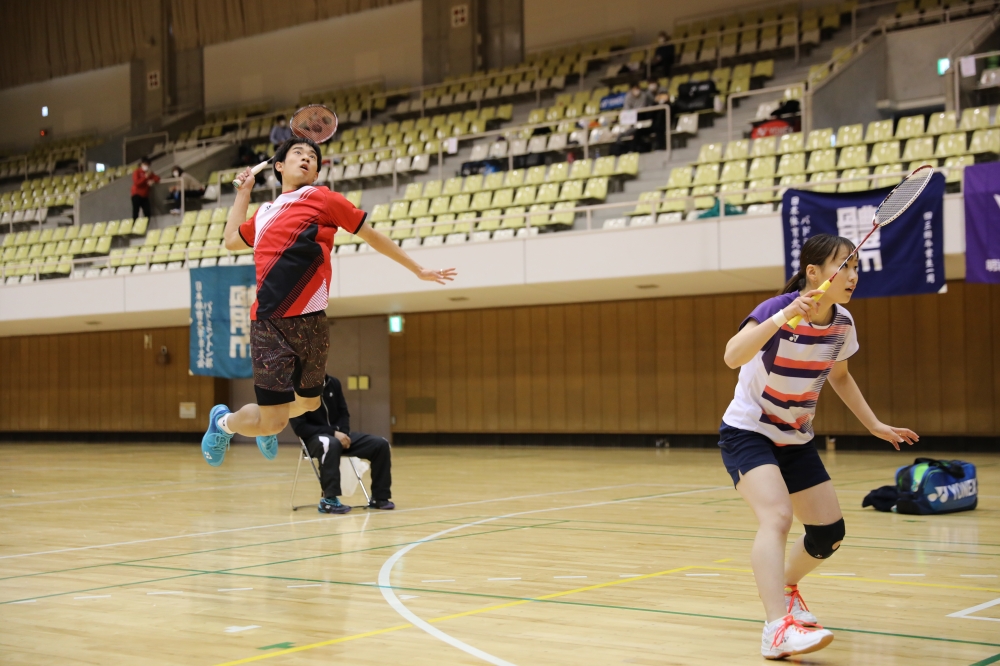 第9回全日本学生ミックスダブルス選手権大会 プレー写真 @郡山総合体育館