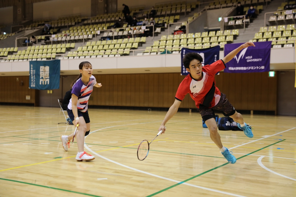 第9回全日本学生ミックスダブルス選手権大会 プレー写真 @郡山総合体育館