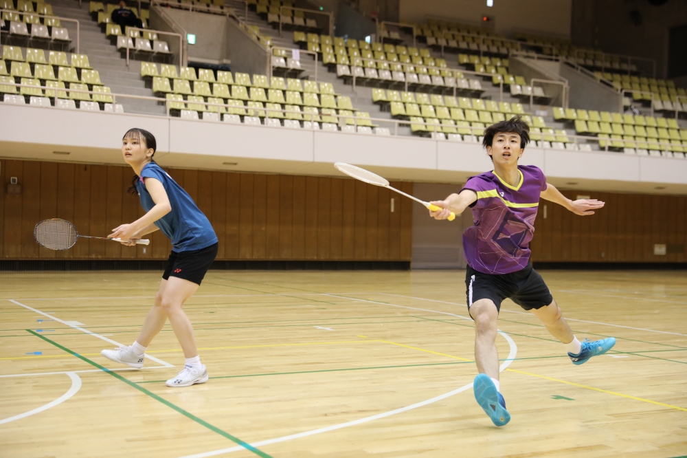 第9回全日本学生ミックスダブルス選手権大会 プレー写真 @郡山総合体育館