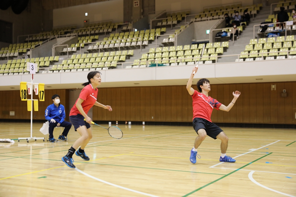 第9回全日本学生ミックスダブルス選手権大会 プレー写真 @郡山総合体育館