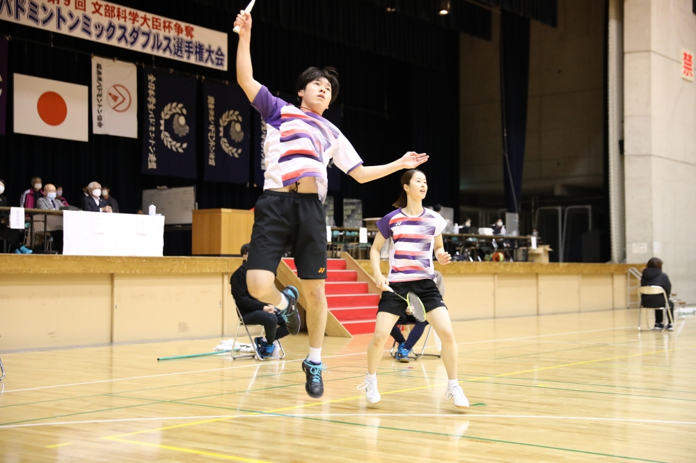第9回全日本学生ミックスダブルス選手権大会 プレー写真 @郡山総合体育館