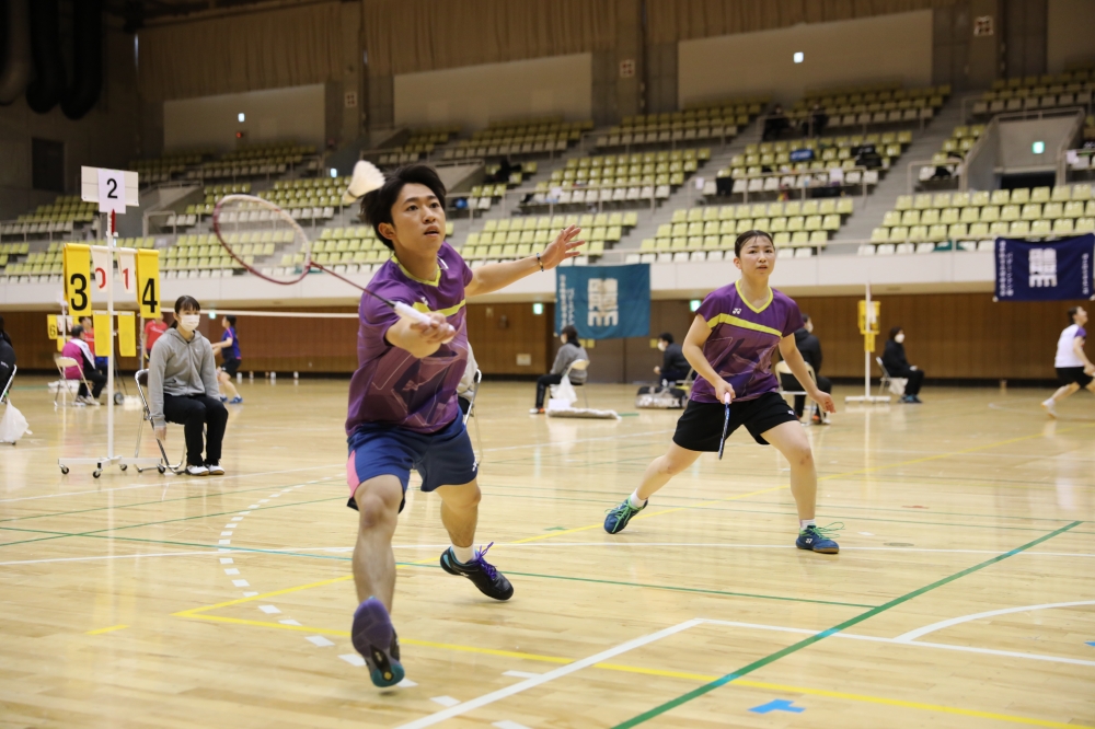 第9回全日本学生ミックスダブルス選手権大会 プレー写真 @郡山総合体育館