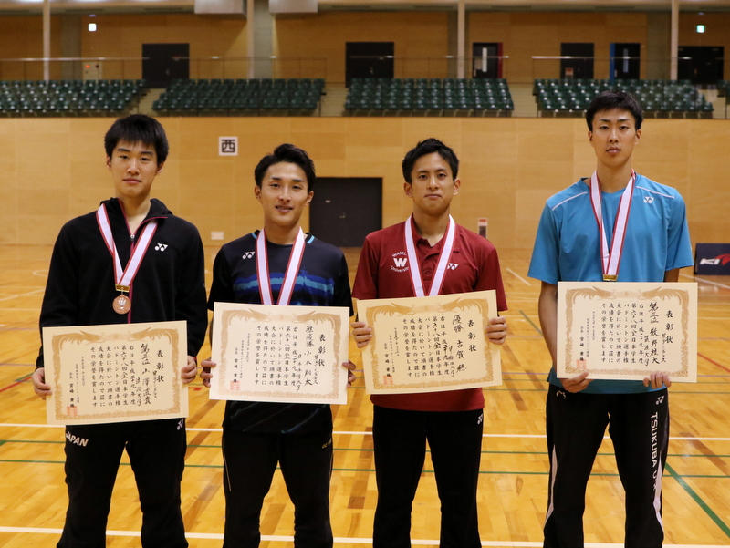 第68回全日本学生 個人戦入賞選手 @一宮市総合体育館