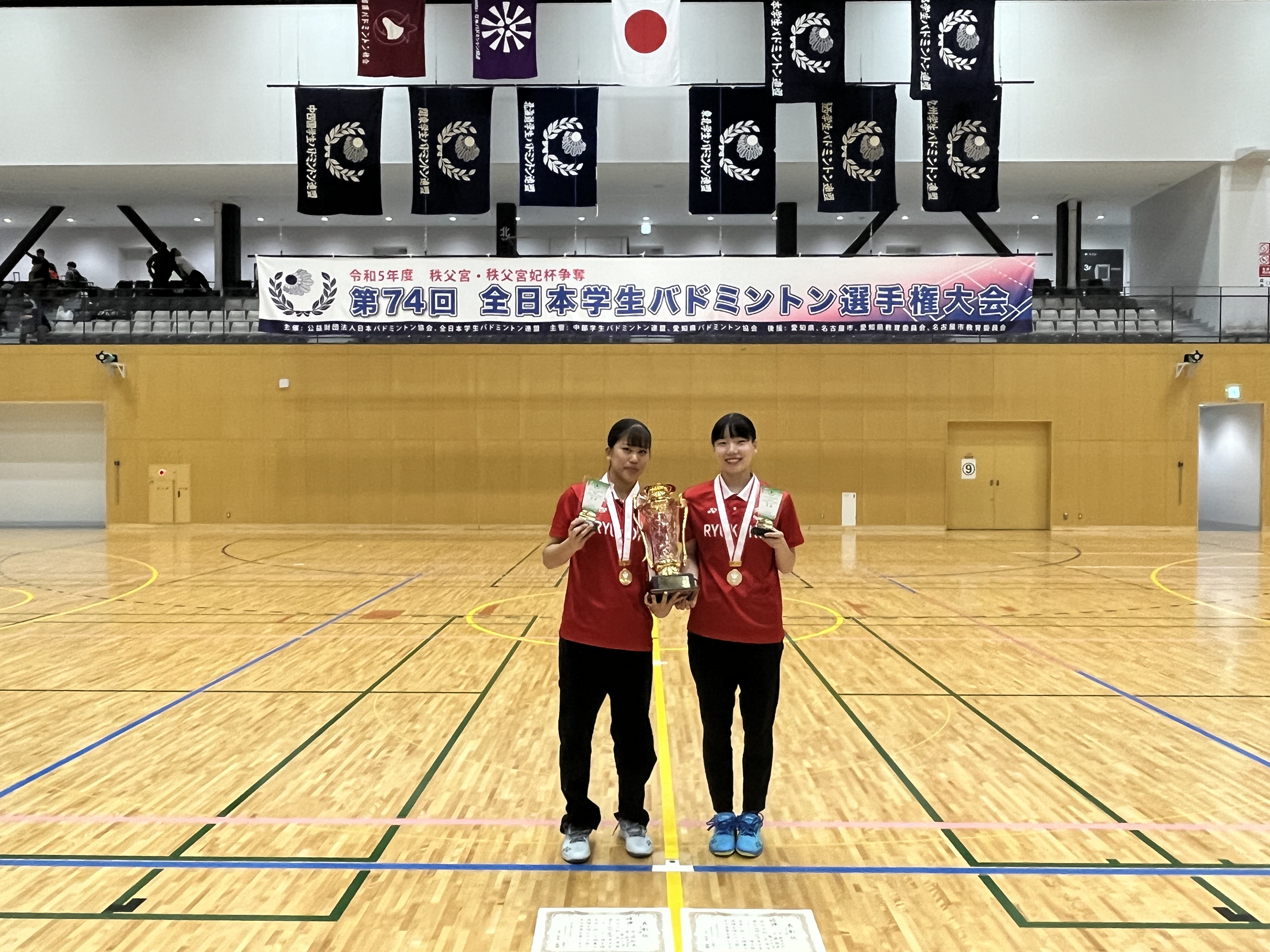 第74回全日本学生バドミントン選手権大会(名古屋)個人戦入賞者