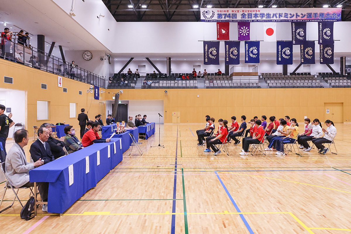 第74回全日本学生バドミントン選手権大会(名古屋)個人戦入賞者