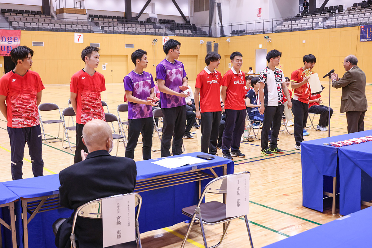 第74回全日本学生バドミントン選手権大会(名古屋)個人戦入賞者