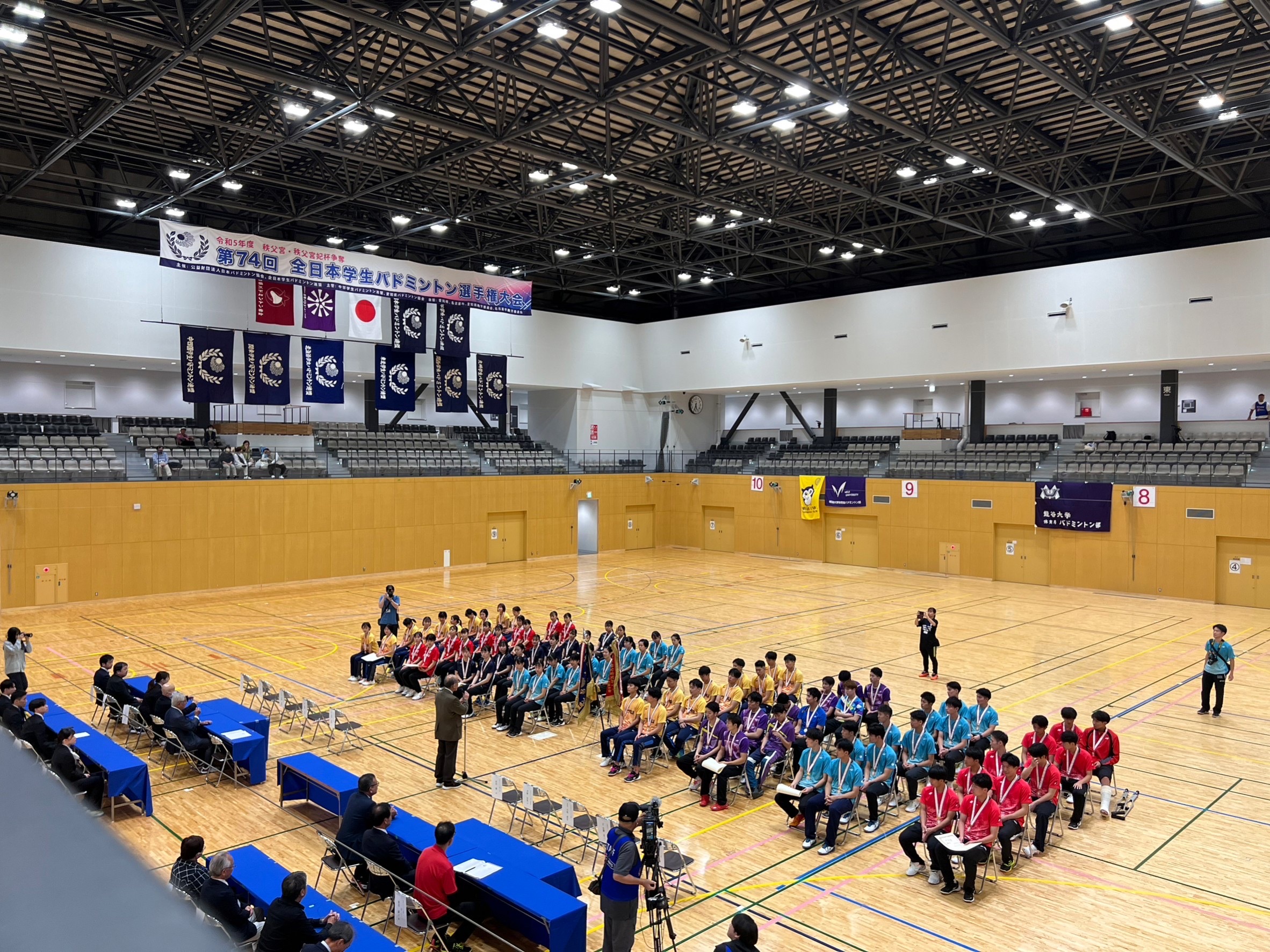 第74回全日本学生バドミントン選手権大会(名古屋)開会式・表彰式・閉会式