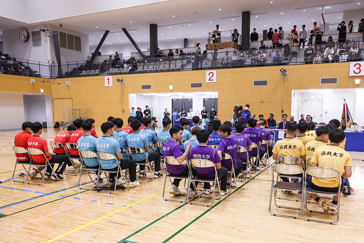 第74回全日本学生バドミントン選手権大会(名古屋)開会式・表彰式・閉会式