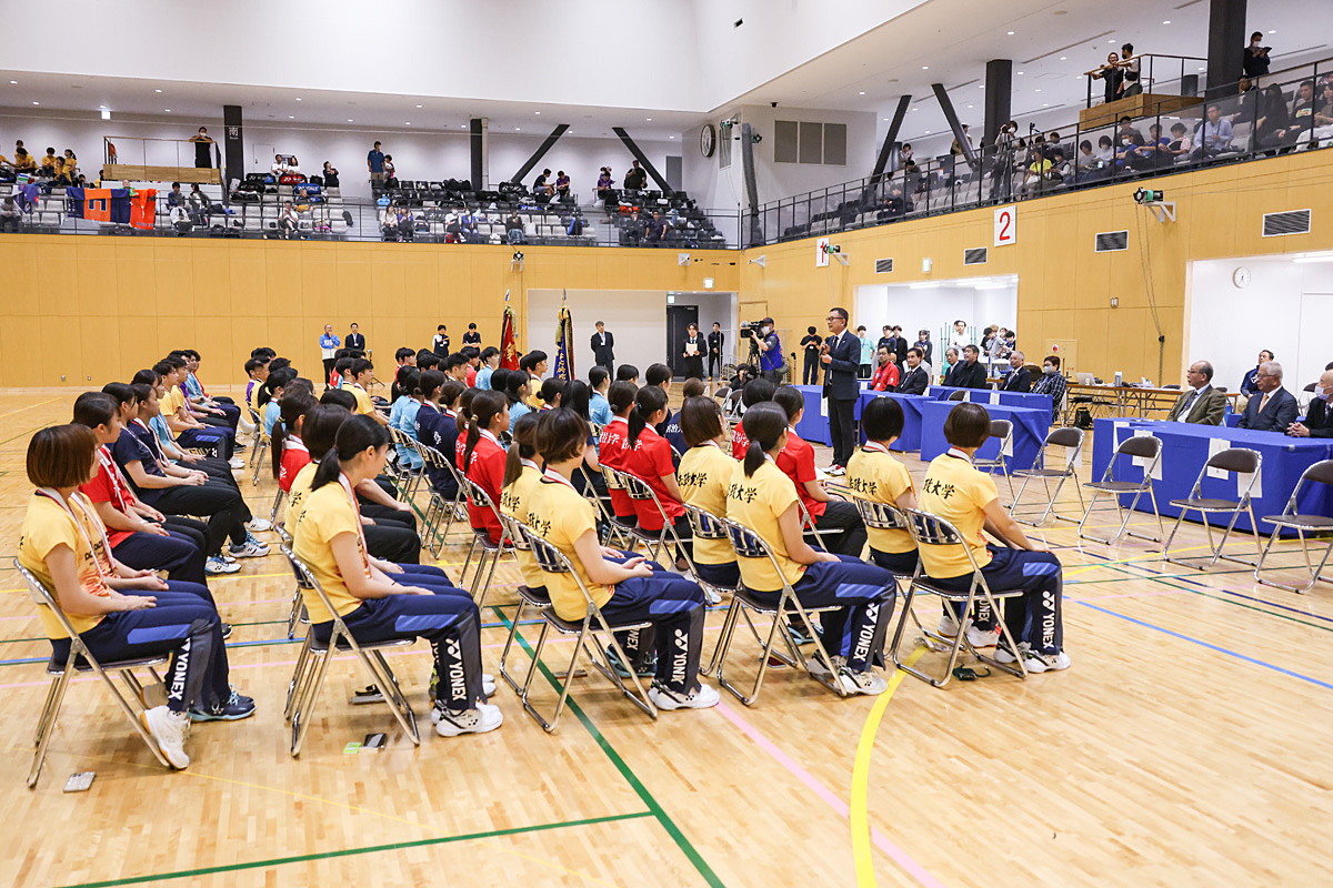 第74回全日本学生バドミントン選手権大会(名古屋)開会式・表彰式・閉会式