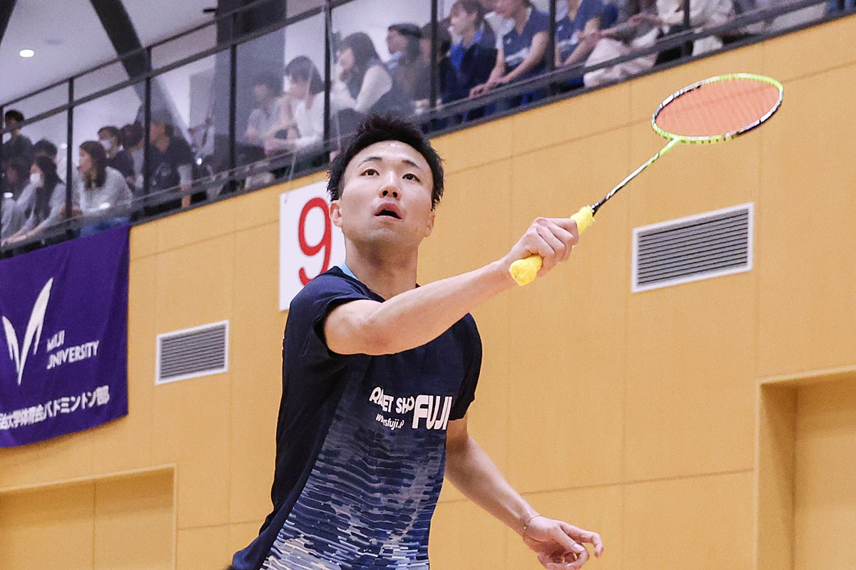 第74回全日本学生バドミントン選手権大会プレー写真 (名古屋)