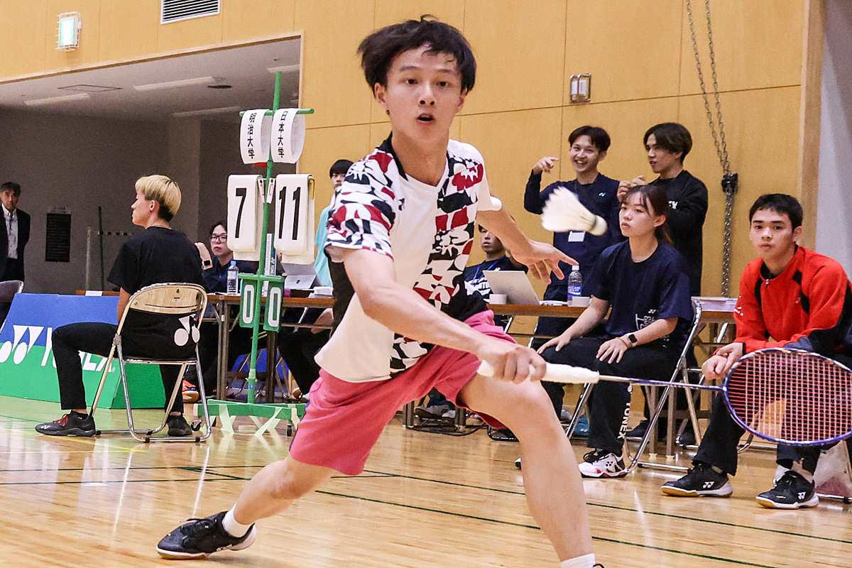 第74回全日本学生バドミントン選手権大会プレー写真 (名古屋)