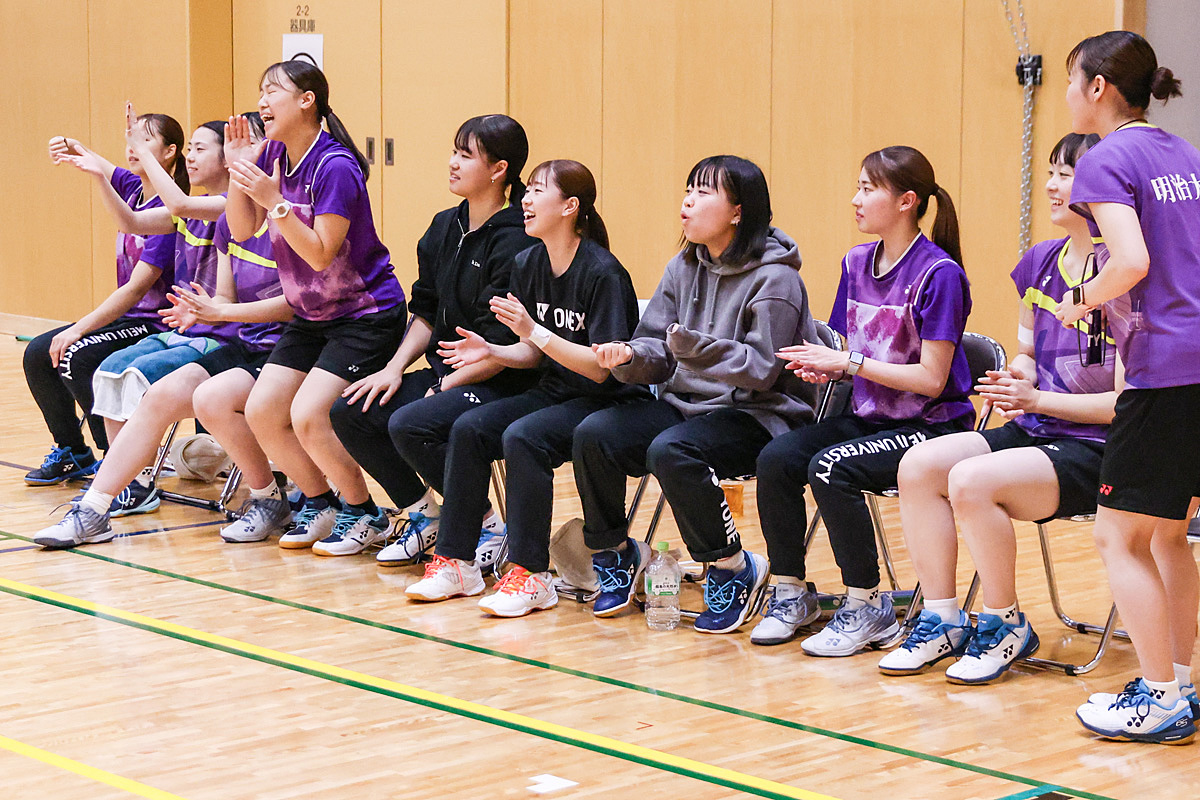 第74回全日本学生バドミントン選手権大会プレー写真 (名古屋)
