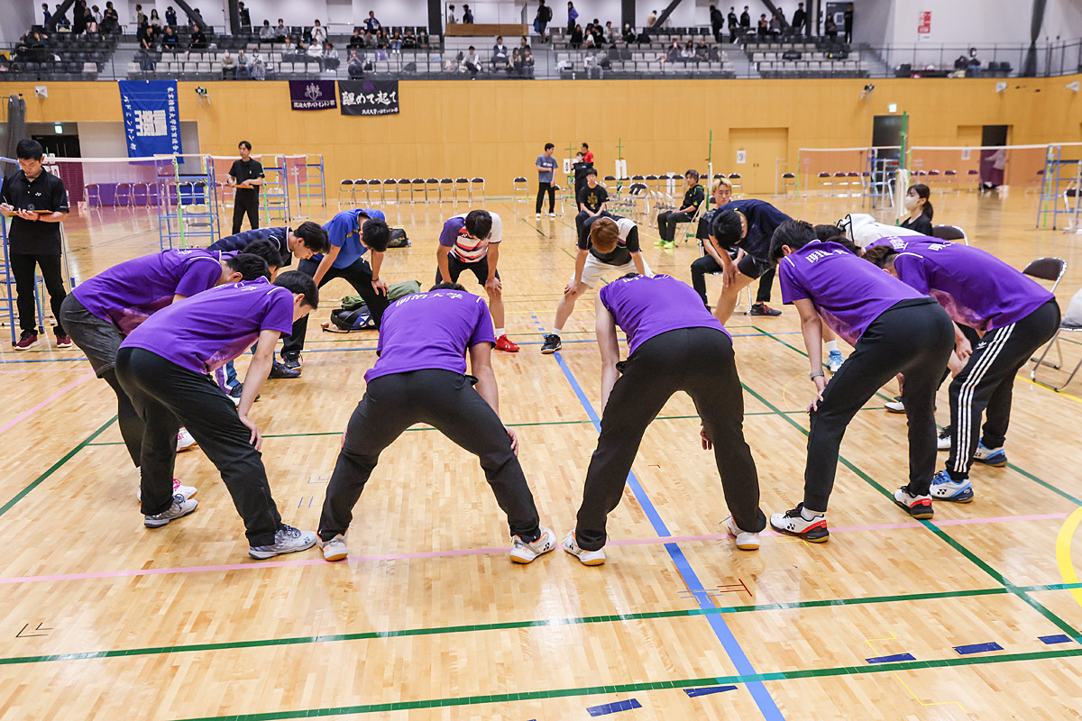第74回全日本学生バドミントン選手権大会プレー写真 (名古屋)