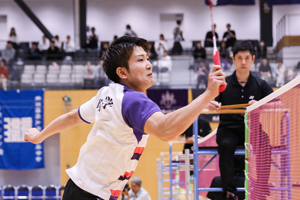 第74回全日本学生バドミントン選手権大会プレー写真 (名古屋)