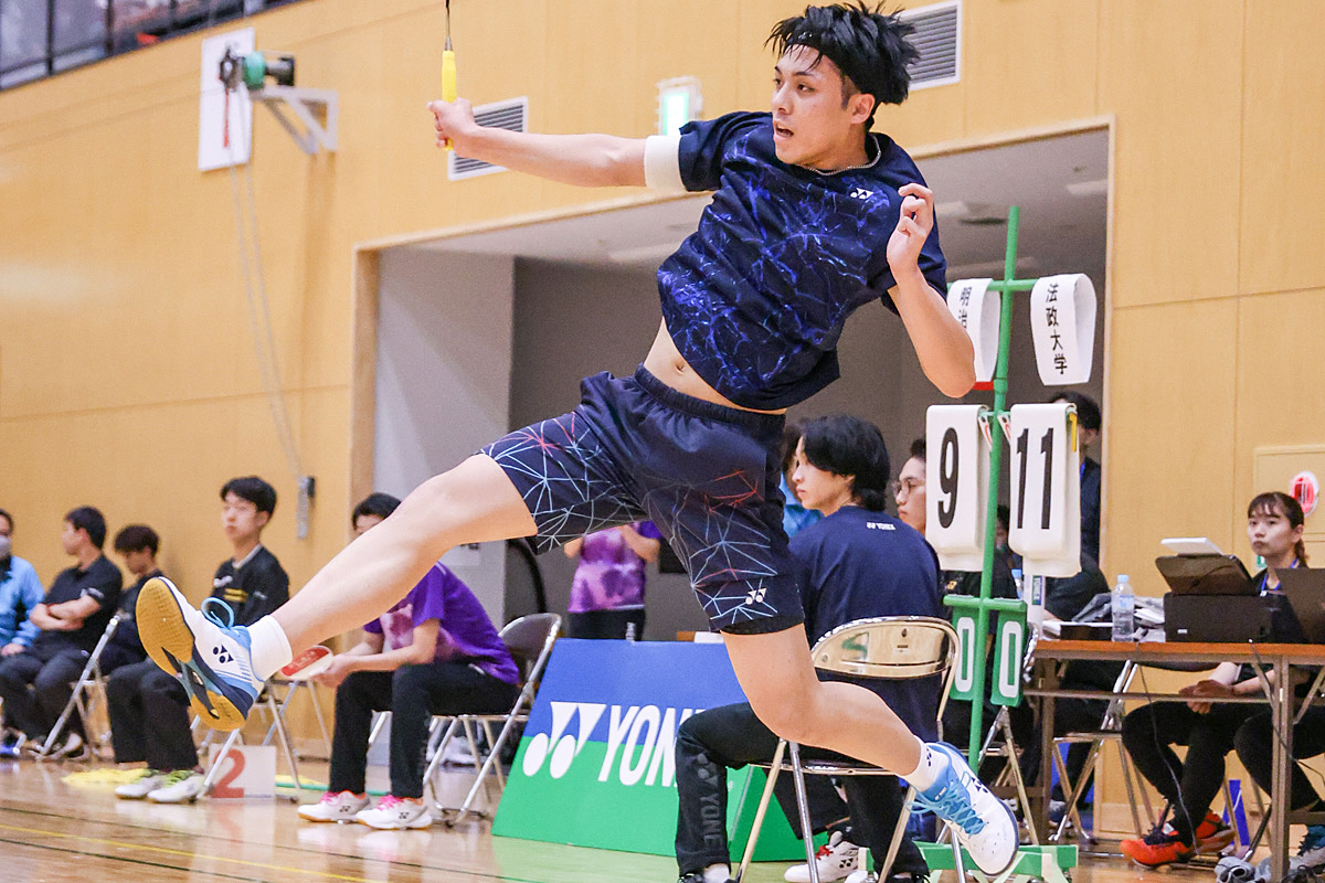 第74回全日本学生バドミントン選手権大会プレー写真 (名古屋)