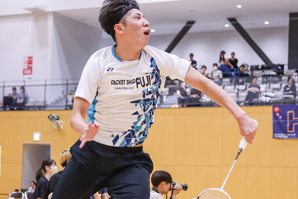 第74回全日本学生バドミントン選手権大会プレー写真 (名古屋)