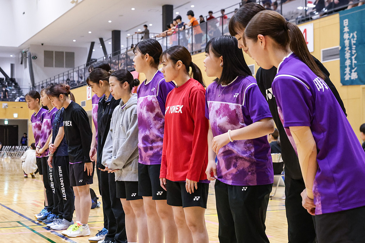 第74回全日本学生バドミントン選手権大会プレー写真 (名古屋)