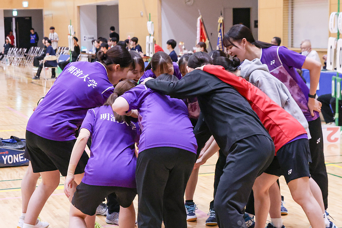 第74回全日本学生バドミントン選手権大会プレー写真 (名古屋)