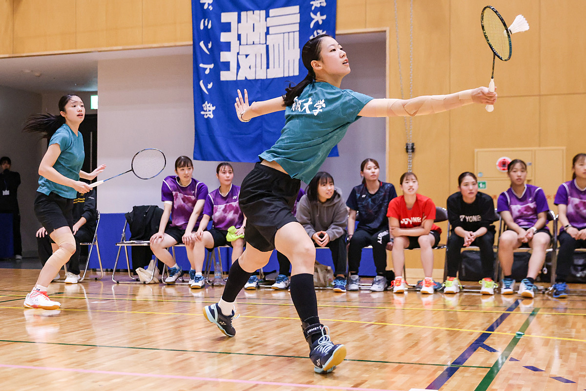 第74回全日本学生バドミントン選手権大会プレー写真 (名古屋)