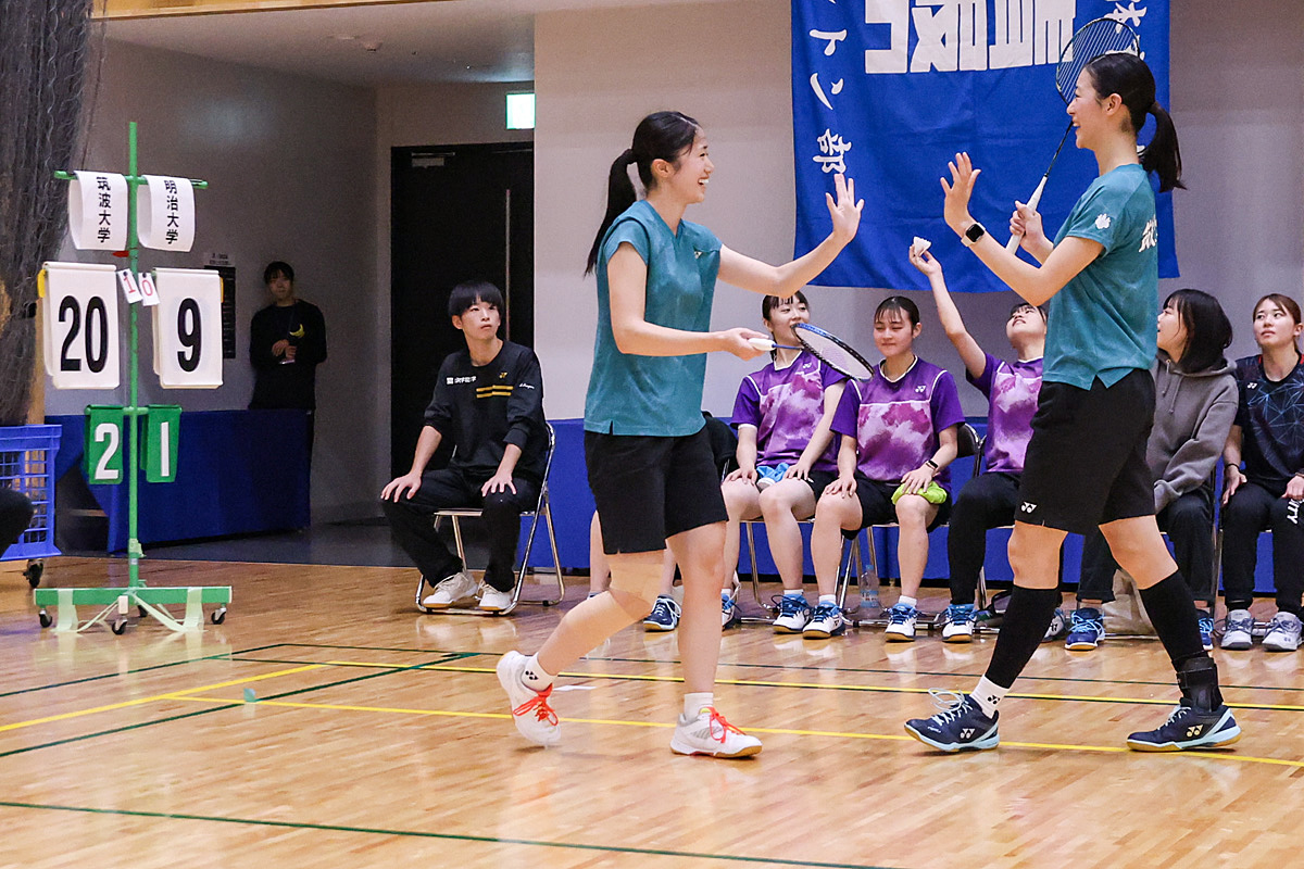 第74回全日本学生バドミントン選手権大会プレー写真 (名古屋)