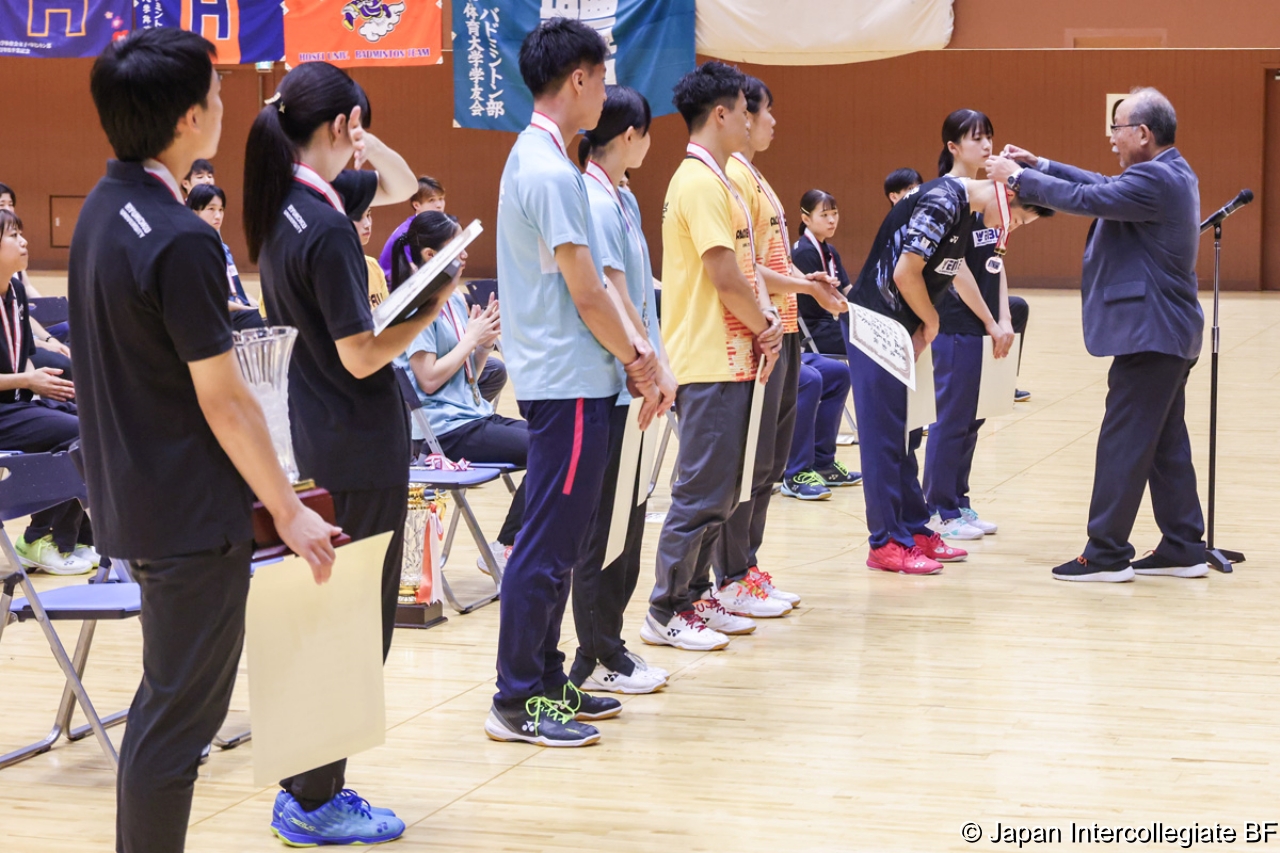 第75回全日本学生バドミントン選手権大会 (京都) 閉会式