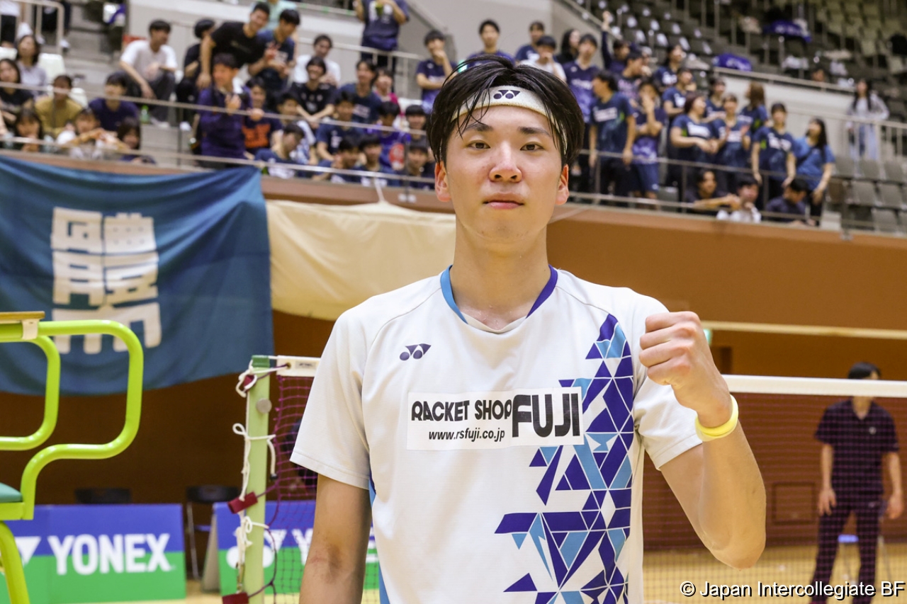 第75回全日本学生バドミントン選手権大会 (京都) 10月16日 プレー写真 