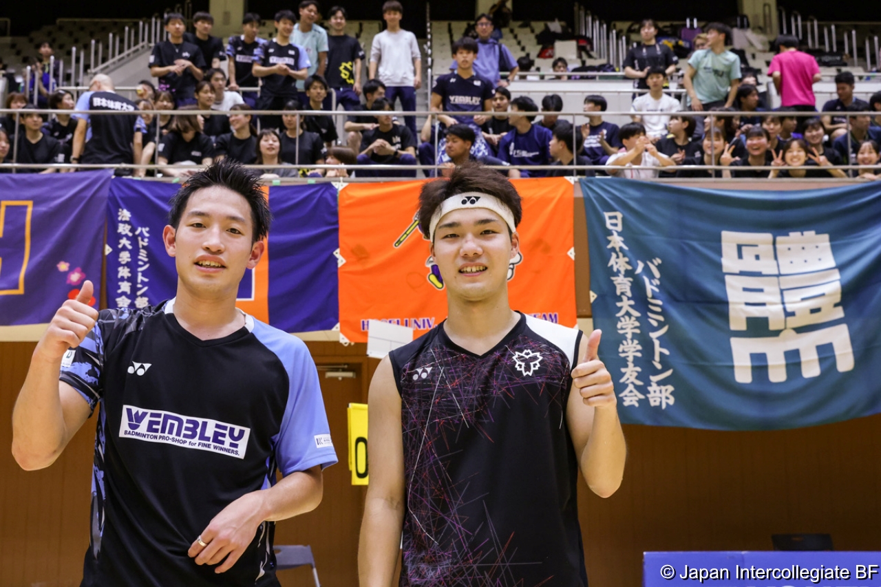第75回全日本学生バドミントン選手権大会 (京都) 10月16日 プレー写真 