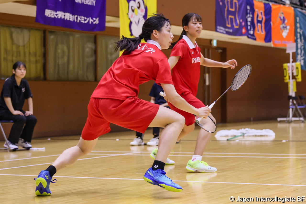 第75回全日本学生バドミントン選手権大会 (京都) 10月16日 プレー写真 