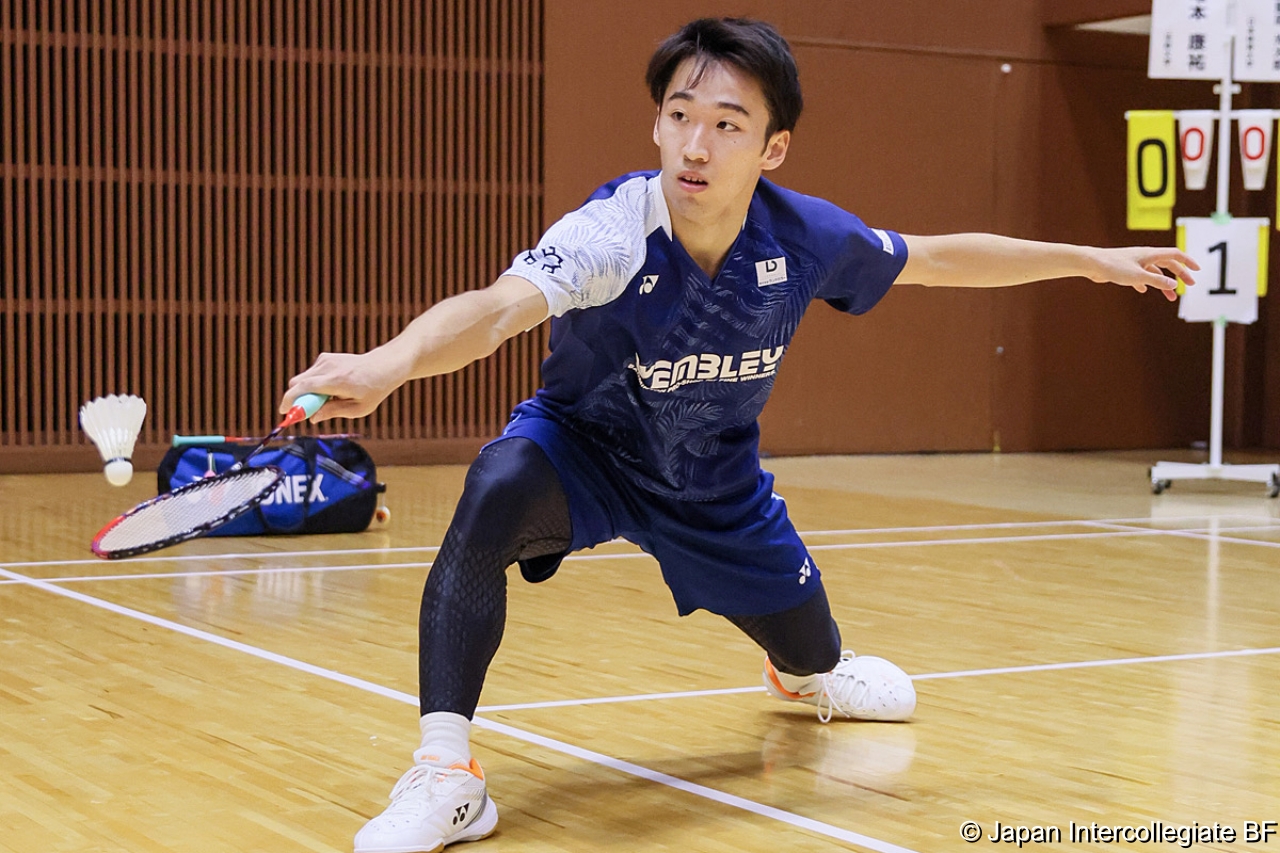 第75回全日本学生バドミントン選手権大会 (京都) 10月15日 プレー写真 