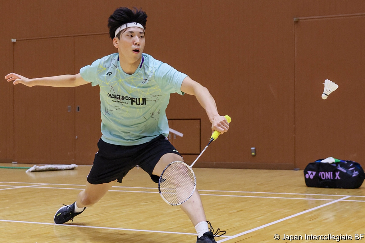 第75回全日本学生バドミントン選手権大会 (京都) 10月15日 プレー写真 