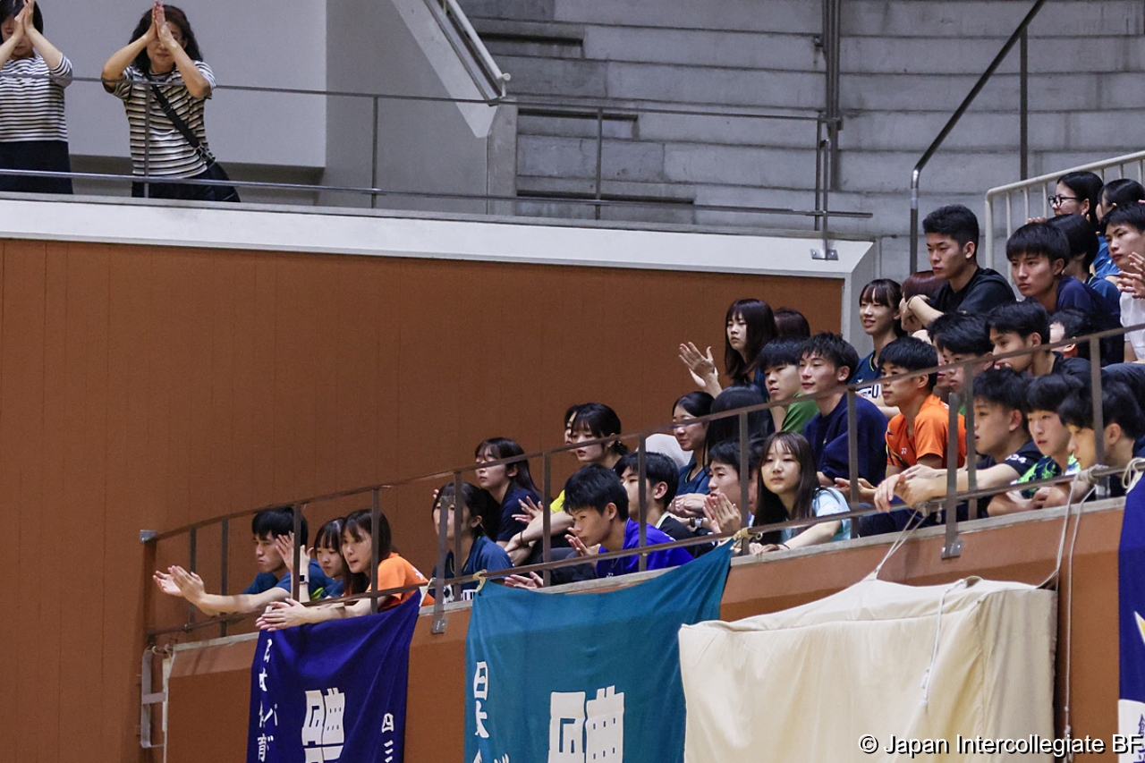 第75回全日本学生バドミントン選手権大会 (京都) 10月15日 プレー写真 