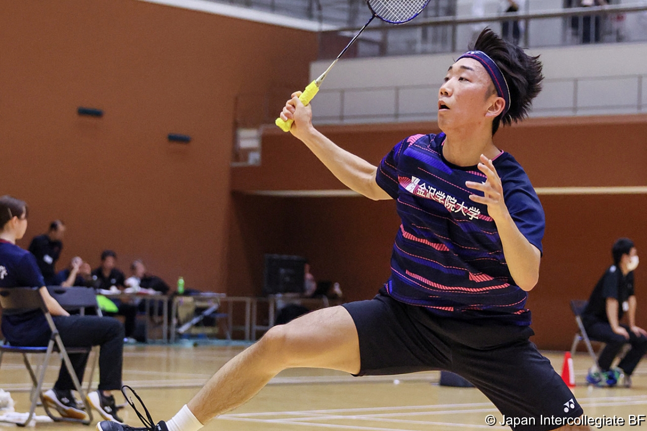 第75回全日本学生バドミントン選手権大会 (京都) 10月15日 プレー写真 