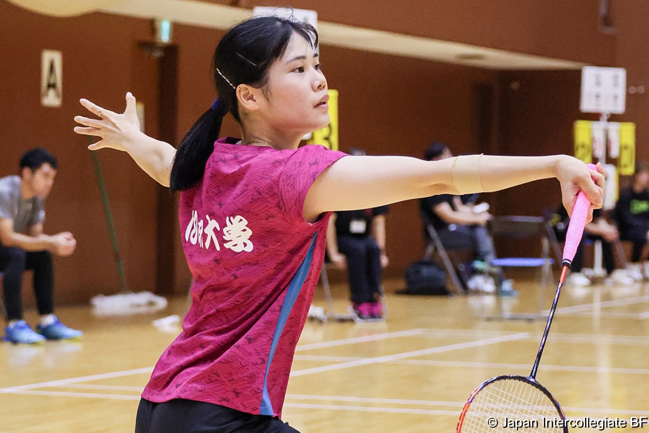 第75回全日本学生バドミントン選手権大会 (京都) 10月15日 プレー写真 