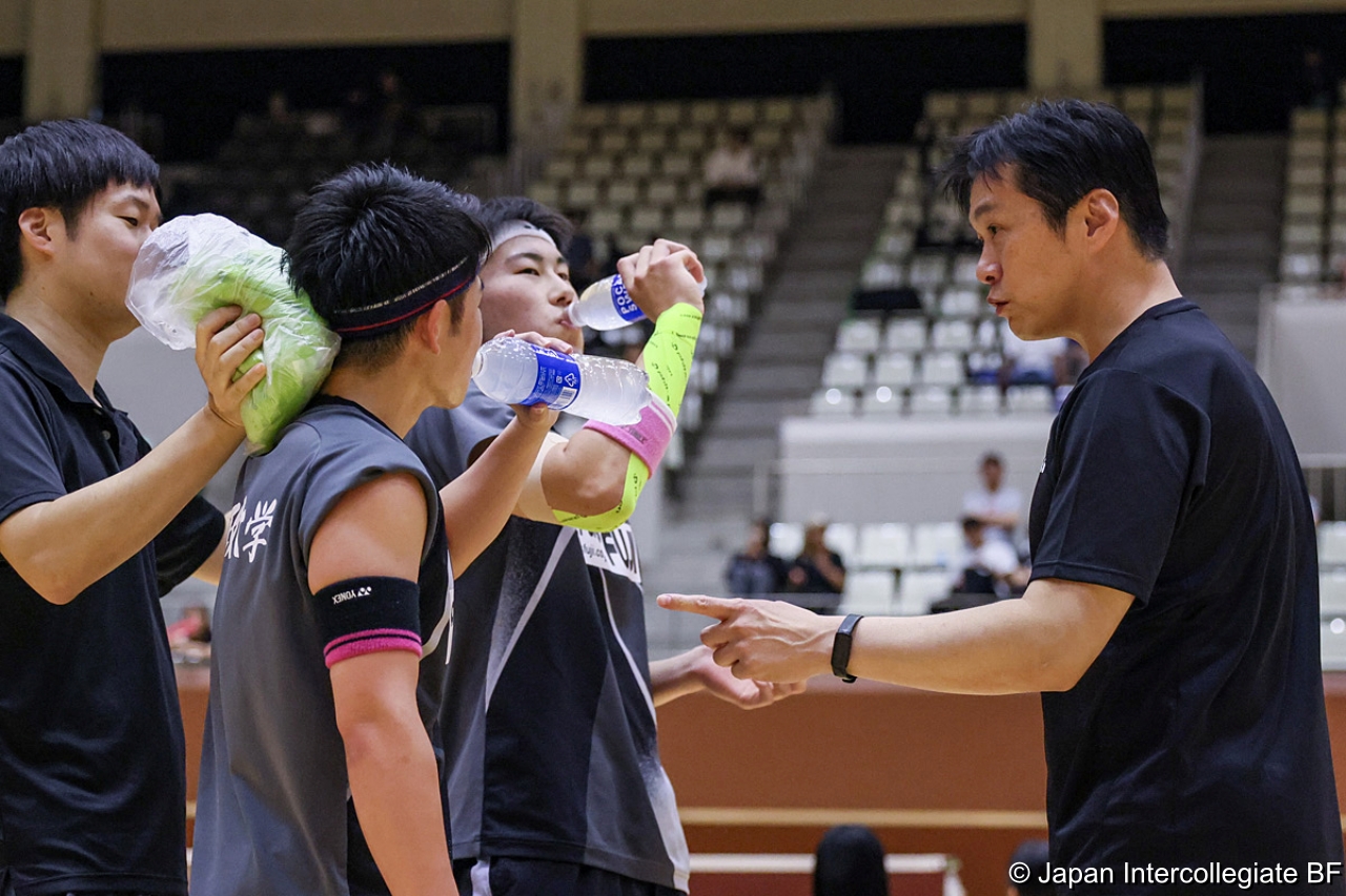 第75回全日本学生バドミントン選手権大会 (京都) 10月15日 プレー写真 