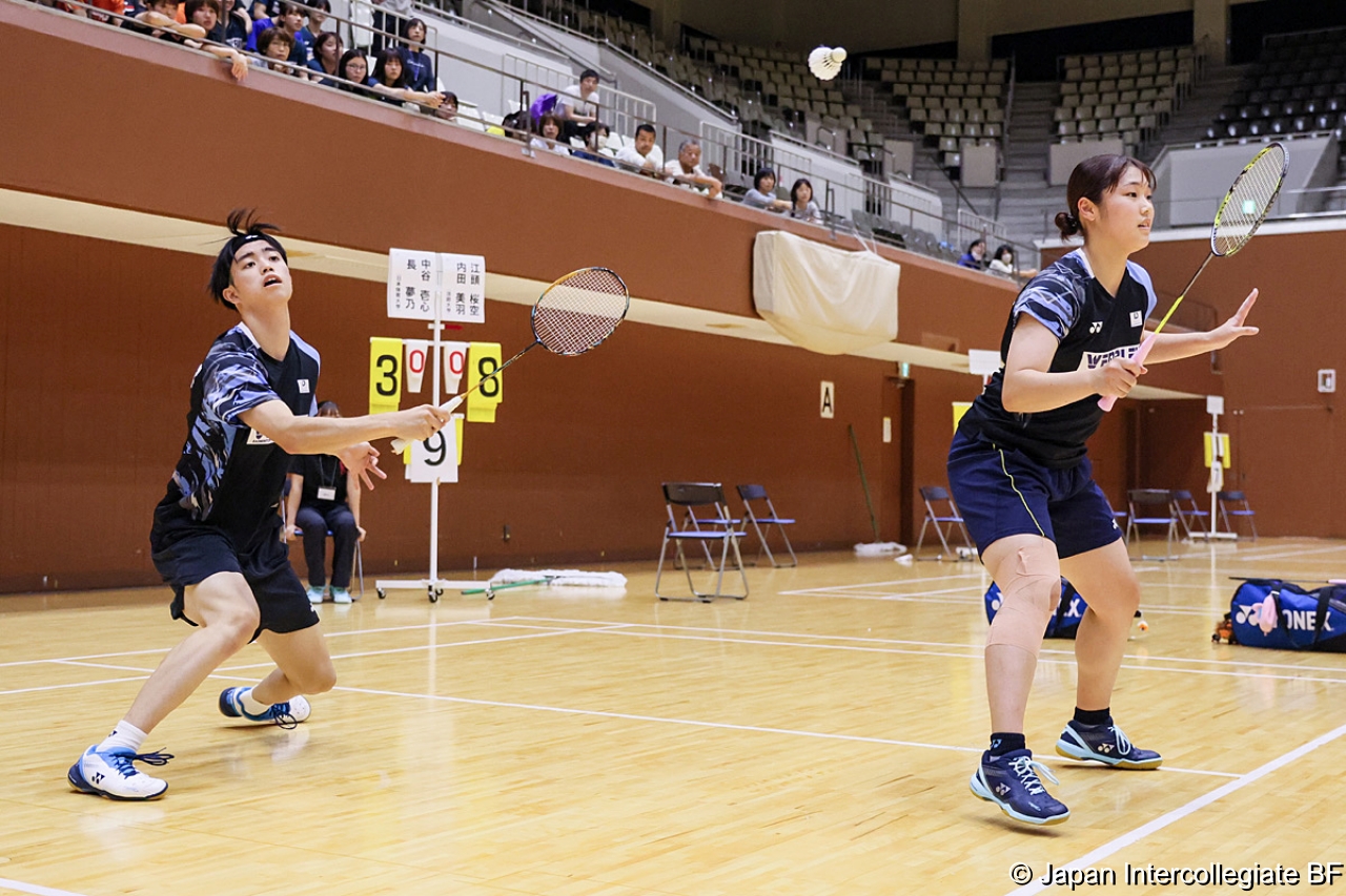 第75回全日本学生バドミントン選手権大会 (京都) 10月15日 プレー写真 