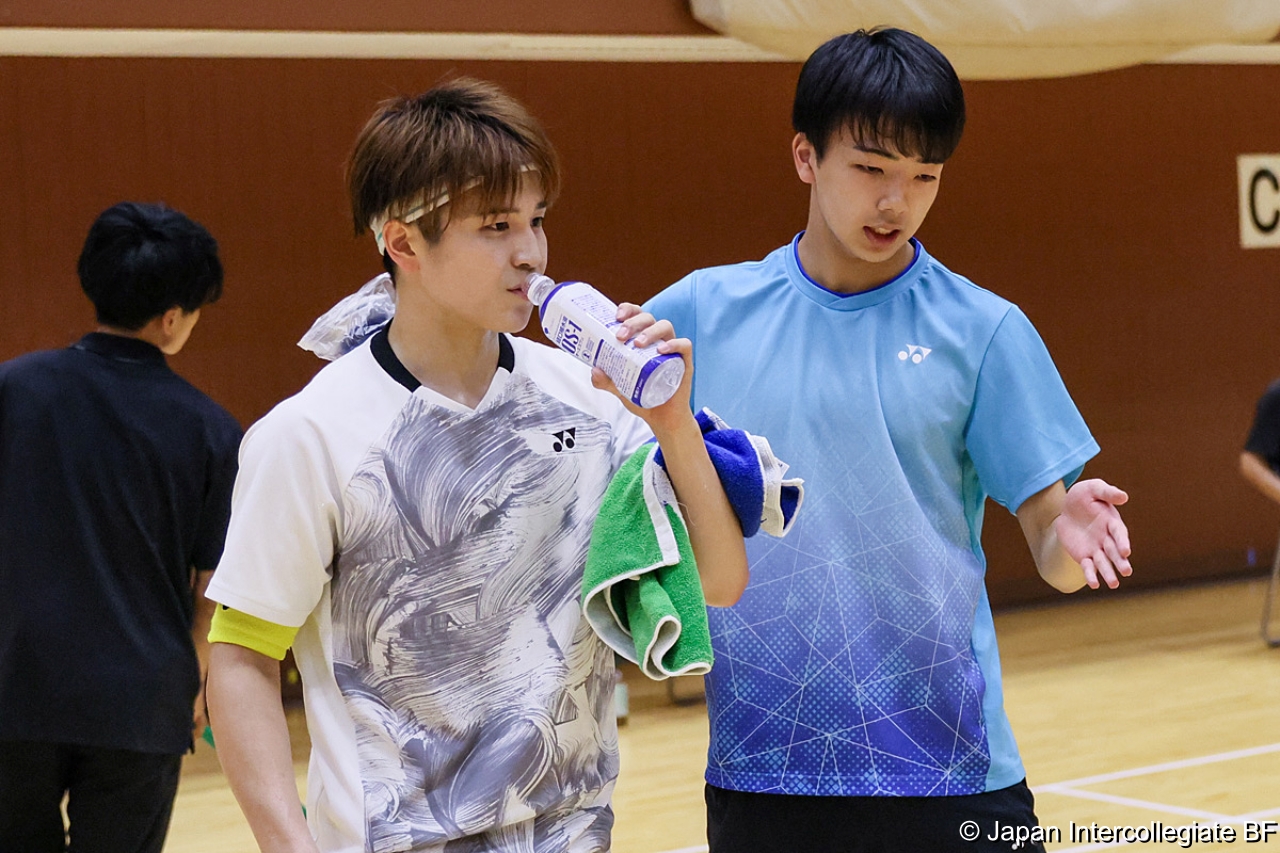 第75回全日本学生バドミントン選手権大会 (京都) 10月15日 プレー写真 